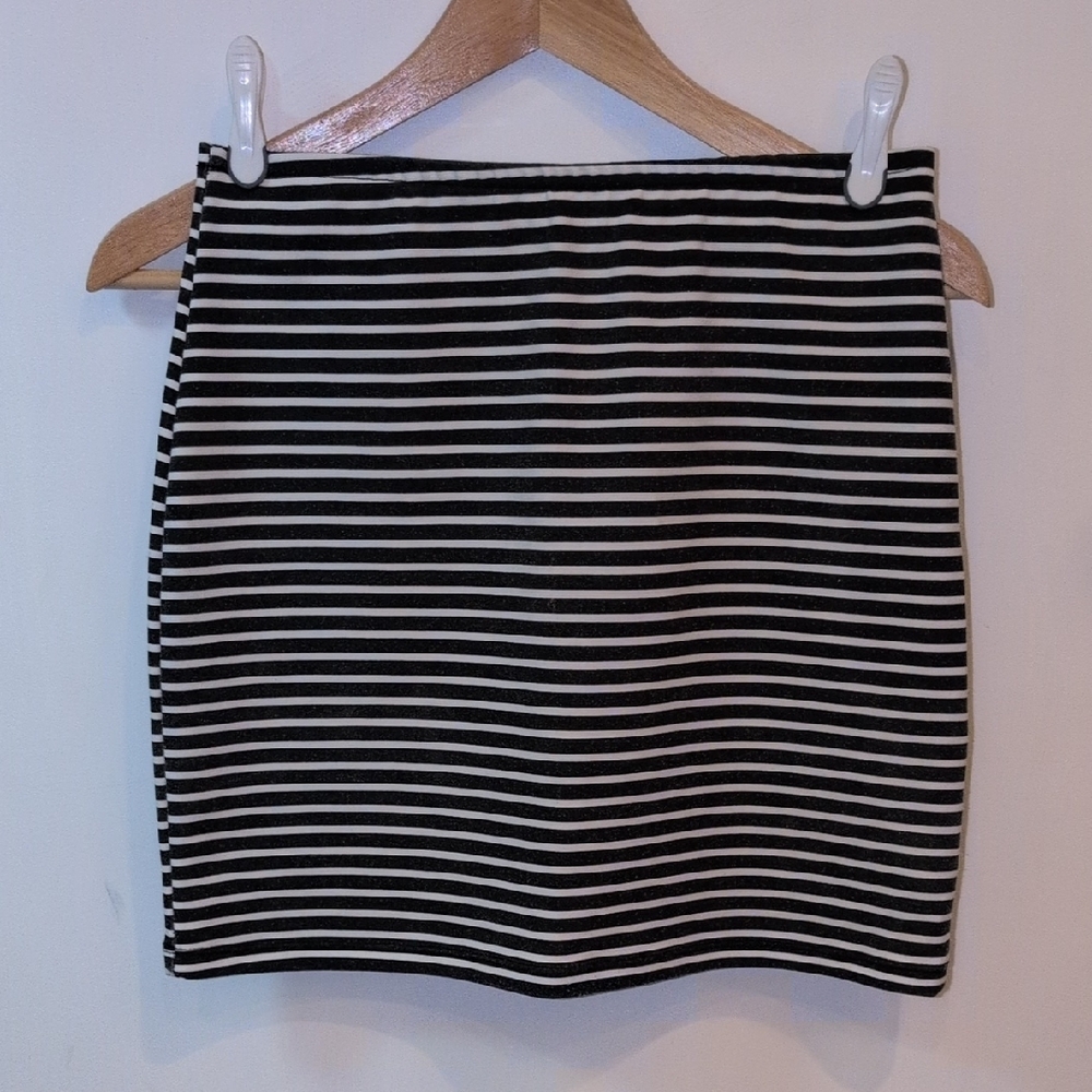 American Eagle Outfitters Monochrome Striped Pencil Skirt